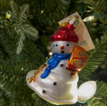 Melting snowman ornament - Burkholder Holiday Market